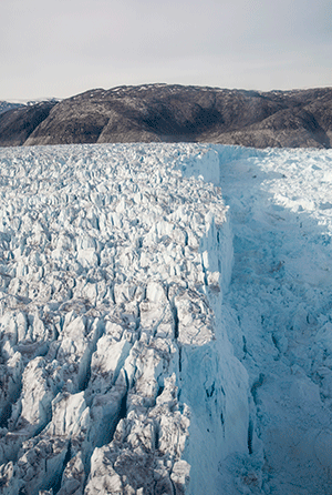 Helheim-gletsjeren i Sydgrønland