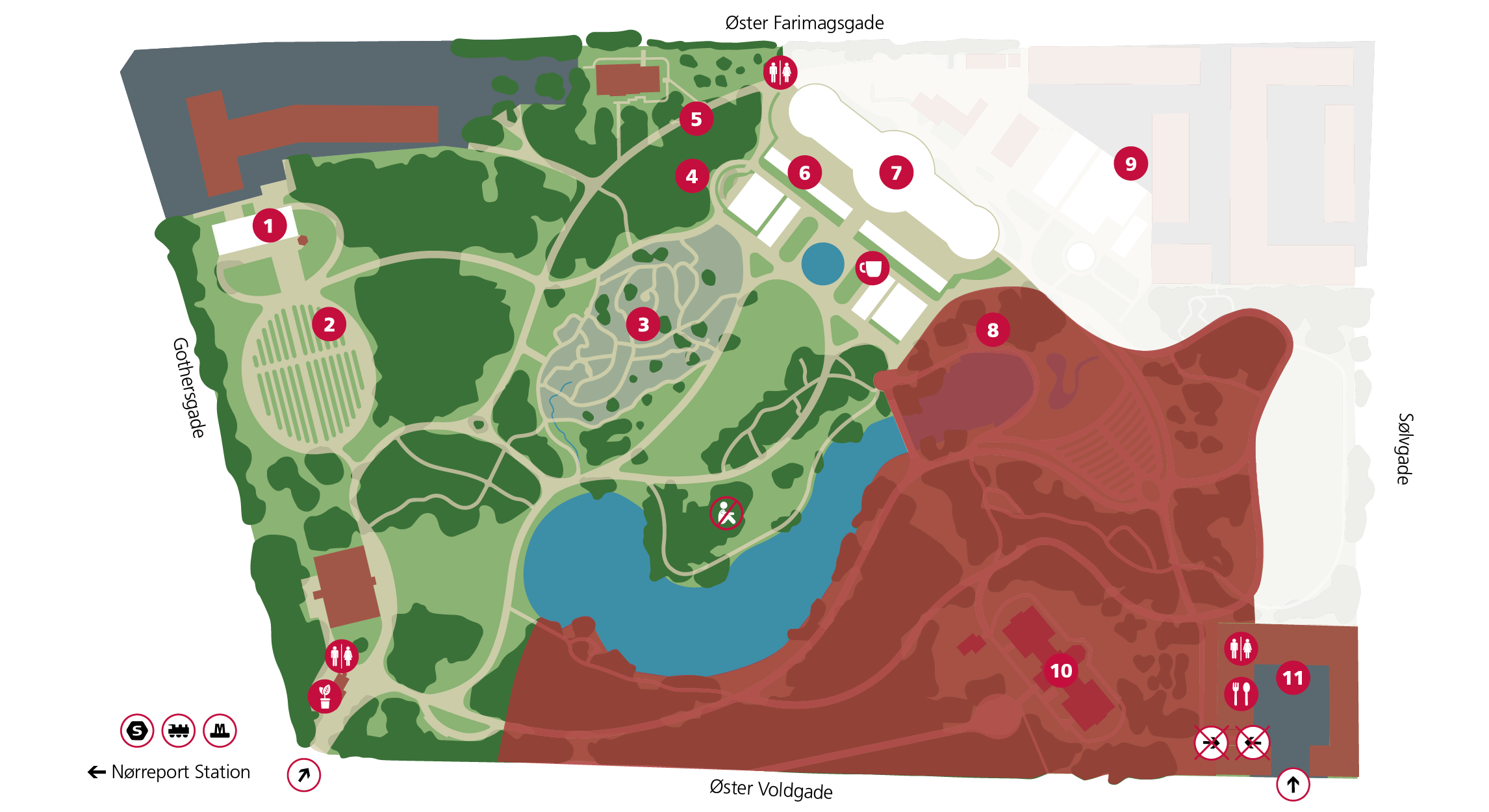 Map of the Botanical Garden
