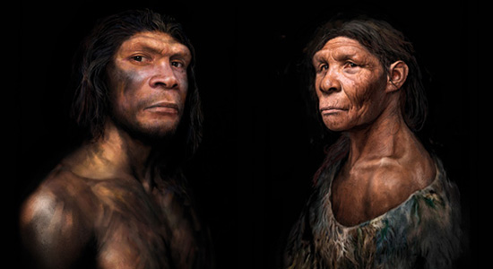 Billede af neandertaler