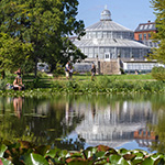 Palmehuset i Botanisk Have. Foto: Birgitte Rubæk, Statens Naturhistoriske Museum ©.
